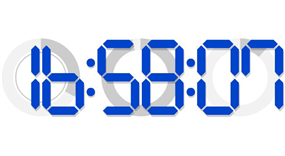 flash数字时间带秒表动画